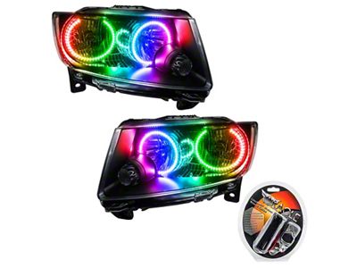 Oracle 11-13 Jeep Grand Cherokee SMD HL Non-HID - Chrome - 7070-330