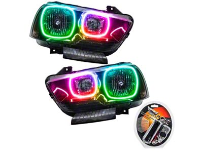 Oracle 11-14 Dodge Charger SMD HL Non-HID - ColorSHIFT SEE - 7123-330