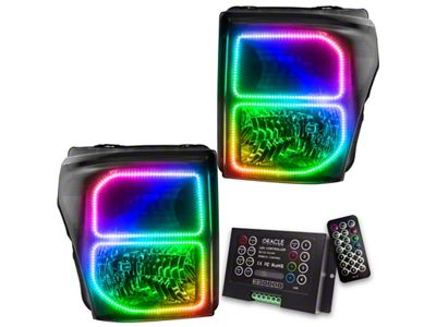Oracle 11-16 Ford F250/350 LED HL - Black - ColorSHIFT - 8159-333