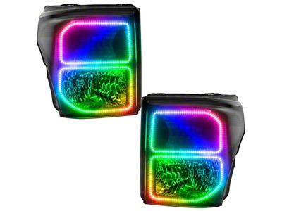 Oracle 11-16 Ford F250/350 LED HL - Black - ColorSHIFT - 8159-334