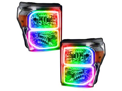 Oracle 11-16 Ford F250/350 LED HL - ColorSHIFT w/o Controller - 8158-334