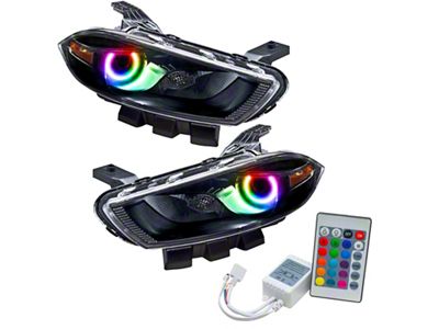 Oracle 13-14 Dodge Dart HID Style SMD HL - Black - 7142-504