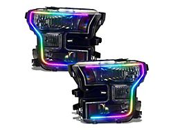 Oracle 15-17 Ford F-150 Dynamic RGB+A Pre-Assembled Headlights Halogen - 8201-332
