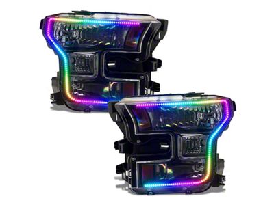 Oracle 15-17 Ford F-150 Dynamic RGB+A Pre-Assembled Headlights Halogen - 8201-332