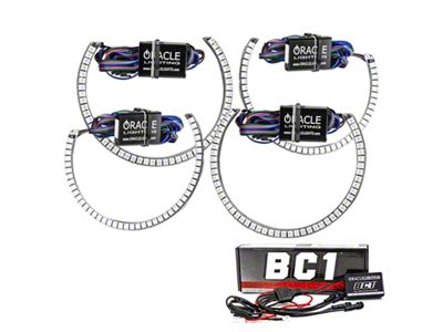 Oracle 15-21 Dodge Challenger LED Waterproof Halo Kit - ColorSHIFT - 3990-335