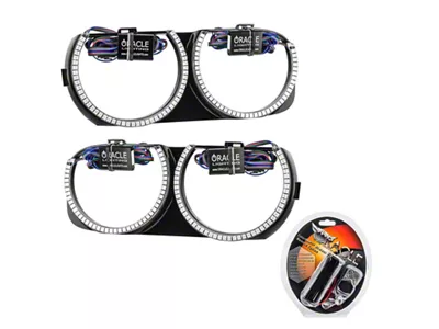 Oracle 15-21 Dodge Challenger Pre-Installed Halo Headlight Bezel - ColorSHIFT - 7739-330