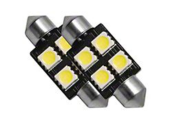 Oracle 37MM 4 LED 3-Chip Festoon Bulbs Pair - Cool - 5205-001
