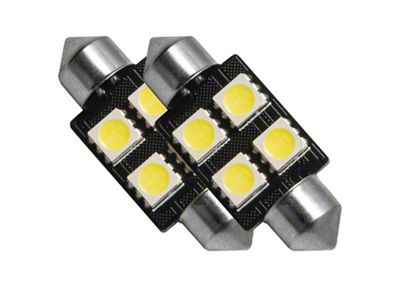 Oracle 37MM 4 LED 3-Chip Festoon Bulbs Pair - Cool - 5205-001