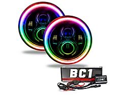 Oracle 7in High Powered LED Headlights - Black Bezel - 5769-335