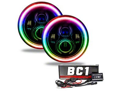 Oracle 7in High Powered LED Headlights - Black Bezel - 5769-335