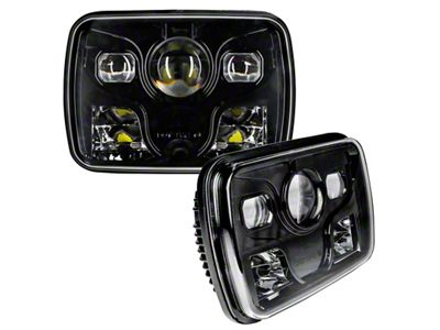 Oracle 7inx6in 40W Replacement LED Headlight - Black Pair SEE - 6919-001