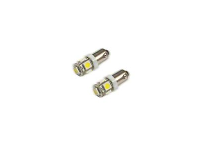 Oracle BA9S 5 LED 3 Chip Bayonet Bulbs Pair - 4904-001