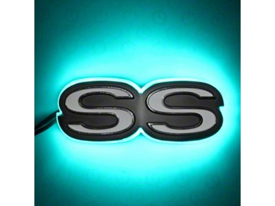 Oracle Chevrolet Camaro SS Illuminated Emblem - Aqua SEE WARRANTY - 3095-010