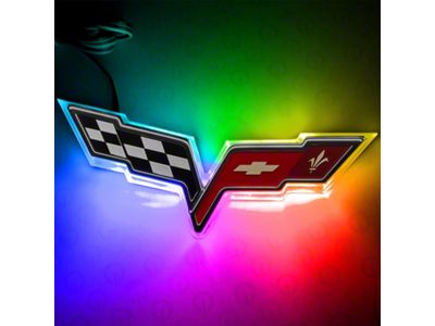 Oracle Chevrolet Corvette C6 Illuminated Emblem - ColorSHIFT SEE WARRANTY - 3099-333
