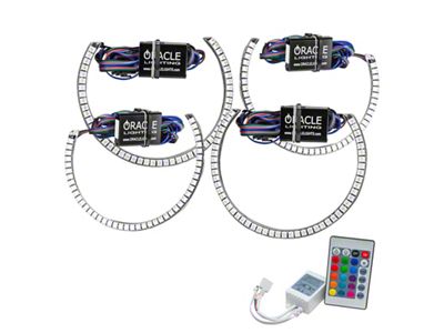 Oracle Dodge Challenger 15-21 LED Waterproof Halo Kit - ColorSHIFT - 3990-504