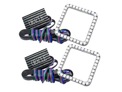 Oracle Ford F-250/350 05-07 LED Fog Halo Kit - ColorSHIFT - 1241-333
