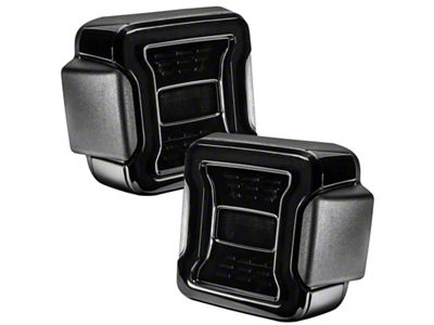 Oracle Jeep Wrangler JL Black Series LED Tail Lights SEE - 5852-504