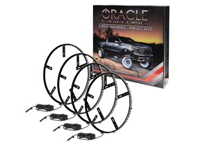 Oracle LED Illuminated Wheel Rings; White (Universal; Some Adaptation May Be Required)