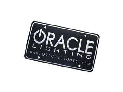 Oracle License Plate - Black SEE WARRANTY - 8052-504