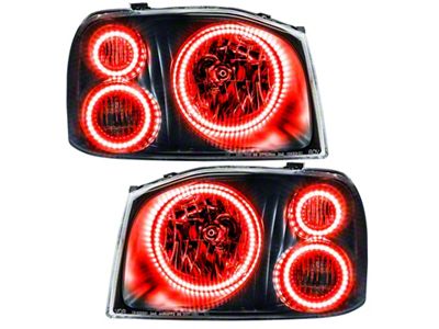 Oracle 01-04 Nissan Frontier Pre-Assembled LED Halo Headlights -Red - 8905-003