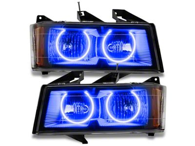 Oracle 04-12 Chevrolet Colorado Pre-Assembled LED Halo Headlights -Blue - 8902-002