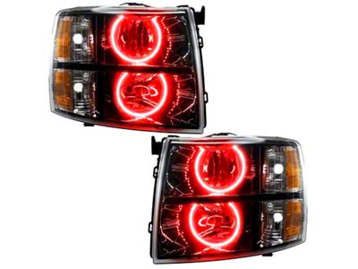 Oracle 07-13 Chevrolet Silverado Assembled Halo Headlights Round Style - 7105-003