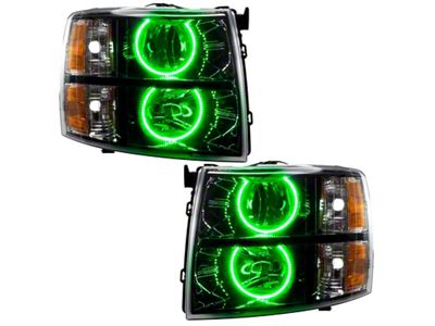 Oracle 07-13 Chevrolet Silverado Assembled Halo Headlights Round Style - 7105-004