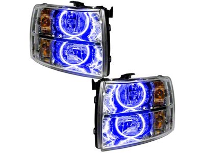 Oracle 07-13 Chevrolet Silverado Pre-Assembled LED Halo Headlights - 7007-002