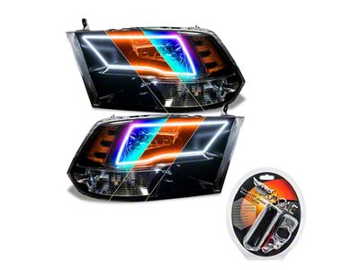 Oracle 09-18 RAM 1500 Sport Halo Headlights - Blk - 8906-330