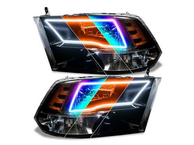 Oracle 09-18 RAM 1500 Sport Halo Headlights - Blk - 8906-334