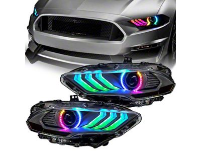 Oracle 18-23 Ford Mustang Dynamic ColorSHIFT LED Headlights - 8204-332