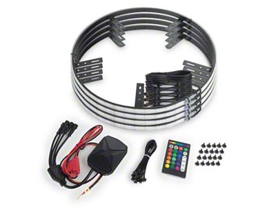 Oracle LED Illuminated Wheel Rings 16.5in PLASMA ColorSHIFT w/BC2 - 4238-BC2