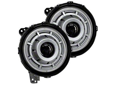 Oracle Oculus BiLED Projector Headlights for Jeep JL/Gladiator JT Satin - 5839-504-PSC