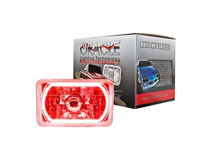 Oracle Pre-Installed Lights 4x6 IN. Sealed Beam - Red Halo - 6909-003