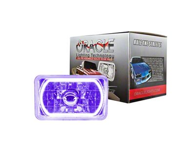 Oracle Pre-Installed Lights 4x6 IN. Sealed Beam UV/Purple Halo