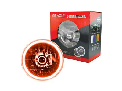 Oracle Pre-Installed Lights 7 IN. Sealed Beam - Amber Halo - 6905-005