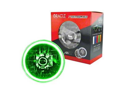 Oracle Pre-Installed Lights 7 IN. Sealed Beam - Green Halo - 6905-004