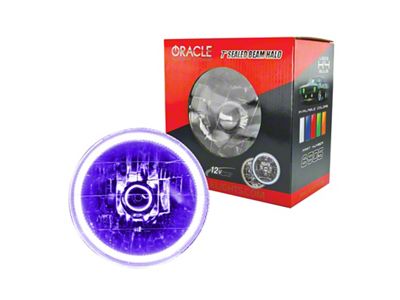 Oracle Pre-Installed Lights 7 IN. Sealed Beam - UV/Purple Halo - 6905-007