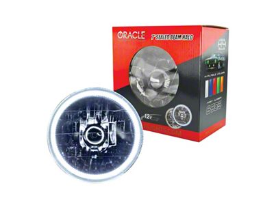 Oracle Pre-Installed Lights 7 IN. Sealed Beam - White Halo