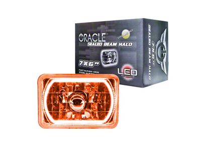 Oracle Pre-Installed Lights 7x6 IN. Sealed Beam - Amber Halo - 6908-005