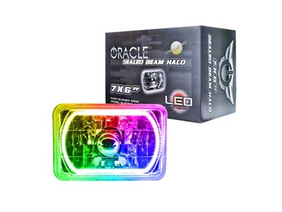Oracle Pre-Installed Lights 7x6 IN. Sealed Beam - ColorSHIFT Halo - 6908-333