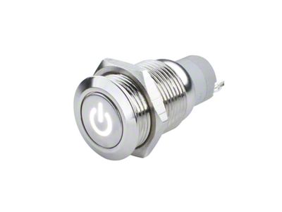 Oracle Pre-Wired Power Symbol Momentary Flush Mount LED Switch - 2050-001