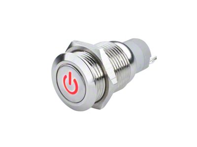 Oracle Pre-Wired Power Symbol Momentary Flush Mount LED Switch - 2050-003