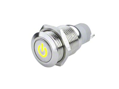 Oracle Pre-Wired Power Symbol Momentary Flush Mount LED Switch - 2050-006