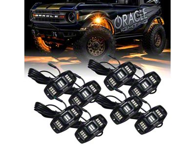 Oracle ColorSHIFT RGB+W Underbody Wheel Well Rock Light Kit (Universal; Some Adaptation May Be Required)