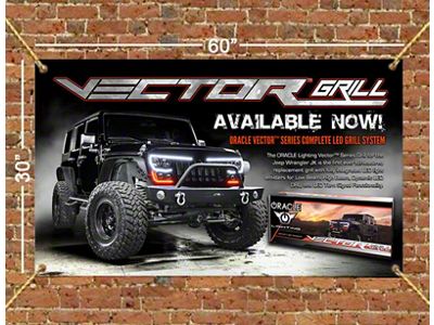 Oracle VECTOR Grille 60in x 30in Banner SEE WARRANTY - 8035-504