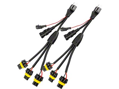 Oracle Vector H4 Headlight Wiring Harness Pair- Euro Export Model - 5831-504