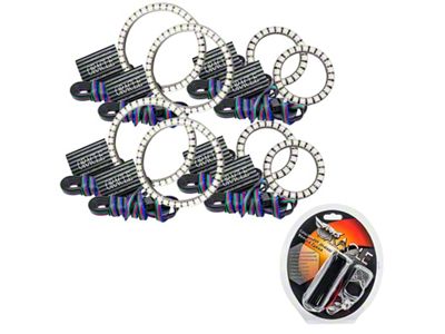 Oracle Vector Jeep Wrangler JK Grille Halo Kit - ColorSHIFT - 5835-330