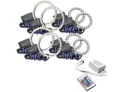 Oracle Vector Jeep Wrangler JK Grille Halo Kit - ColorSHIFT - 5835-504