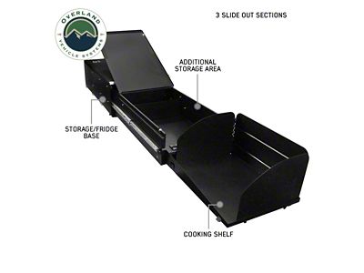 Overland Vehicle Systems Cargo Box Kitchen with Cooking Area, Slide Out and Storage Box